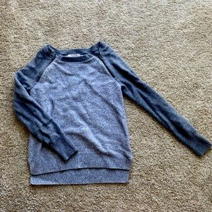 Banana Republic Sweater Size Extra Small Grey Italian Yarn Zippers